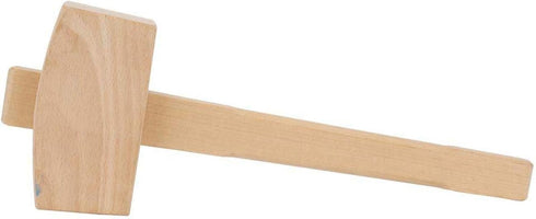 13.8'' Beech Wood Mallet, Manual Ice Hammer, Solid Carpenter Wooden Hammer for Woodworking