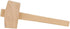 13.8'' Beech Wood Mallet, Manual Ice Hammer, Solid Carpenter Wooden Hammer for Woodworking