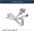 cezelux 1.5M 5ft 10a 2 Hexagon LED Lights Power Cord Connectors Hex Lighting pin Power Cable for Hexagon Garage Light