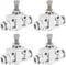 uxcell 4Pcs Air Flow Control Valve, In-line Speed Controller Union Straight, Pneumatic Connector Valve, 6mm Tube OD
