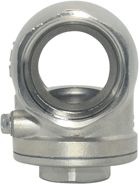 VARMHUS SS316 Stainless Steel Swing Check Valve, NPT Female x Female Thread, WOG 200 PSI PN16 CF8M (1-1/4")