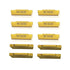 GBJ MGMN200-G 10pcs Tin Coated Carbide Grooving Inserts, 2mm Wide for MGEHR/MGIVR Lathe Grooving Cut-Off Tool