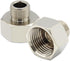 Hooshing 2PCS Faucet Hose Adapter, 1/2 Female to 3/8 Male Reducer Compression Brass Pipe Fitting with Washers