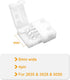 VIPMOON 20 Pack 4 Pin RGB 8mm Solderless Connectors Adapter for SMD 2835 3528 Non-Waterproof LED Strip Light