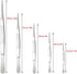 Hysagtek 5 Pcs Stainless Steel Gardening Tweezers Set, Large Long Plant Tweezers for Gardening, Kitchen, Succulents,