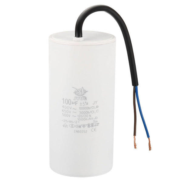 PATIKIL CBB60 100uf Running Capacitor, 1Pcs AC 450V 50/60Hz Cylinder 123x59mm for Water Pumps, Washing Machines