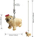 OMYZERO 12inches Mini Lovely Dog Pendant Ceiling Light Fan Pull Chain Extender with Ball Chain Connector(Mini Dog)