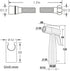 IIUUAYUVI HandheldSprayer for Toilet Brass Baby Cloth Diaper Sprayer Portable Hand Held ToiletSprayer Head withHose