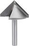 uxcell 90 Degree V-Groove Router Bit 32mm Dia with 6mm Shank, Titanium