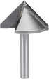 uxcell 90 Degree V-Groove Router Bit 32mm Dia with 6mm Shank, Titanium