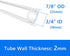 Quickun Pure Silicone Tubing, 3/4" ID x 7/8" OD High Temp Food Grade Tube for Home Brewing, Wine Making, Aquaponics,