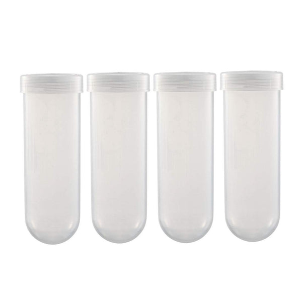 uxcell 10 Pcs 100ml Plastic Centrifuge Tubes, Graduated Micro Centrifuge Tube with Screw-on Cap, Clear Storage Container