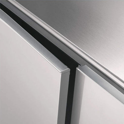 17.7''x197''Silver Wallpaper Stainless Steel Contact Paper Metallic Silver Peel and Stick Waterproof Removable Wallpaper for Kitchen Appliances Countertop Dishwasher Refrigerator Stove by Hopepak