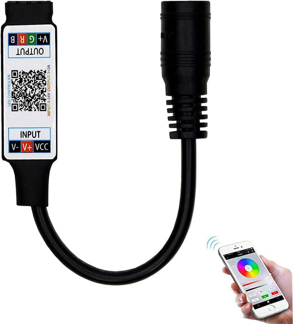 TOPXCDZ Mini RGB Bluetooth Controller DC 5V 12V 24V Music BT Smart APP
