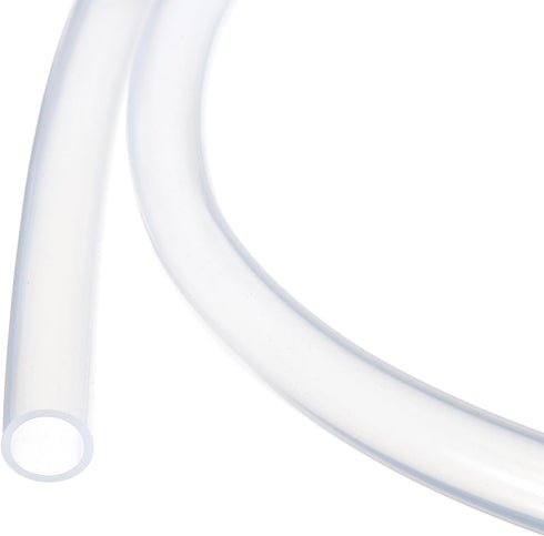 10ft Clear Silicone Tubing 1/2" ID x 5/8" OD, 12.7mm x 15.9mm Industrial Plastic Tubing for Pump Siphoning