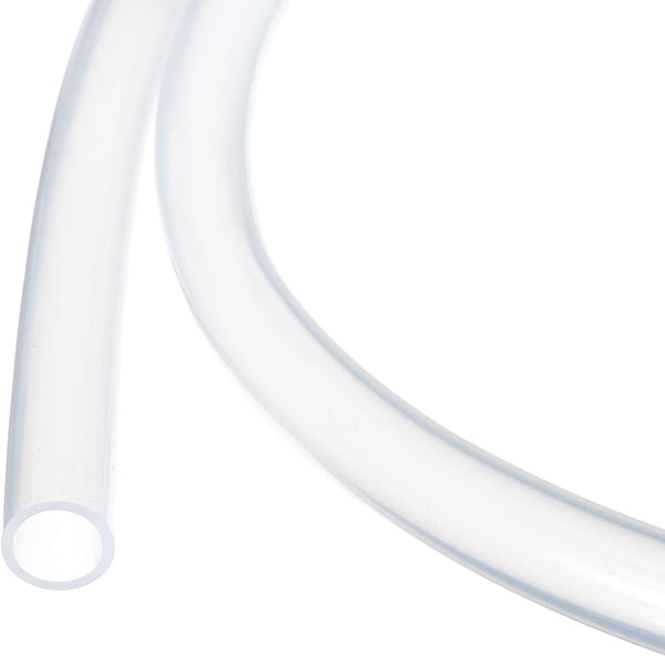 10ft Clear Silicone Tubing 1/2" ID x 5/8" OD, 12.7mm x 15.9mm Industrial Plastic Tubing for Pump Siphoning
