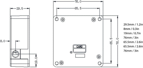 Hidden NFC Lock Electronic Drawer Locks for TV cabinets, Bedside Tables, Pull Out cabinets, wardrobes, desks, Bathroom