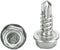 Stainless N.8 x 1/2 Inches Hex Washer Head Self-Drilling Sheet Metal Tek Screws, 100 Pieces