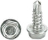 Stainless N.8 x 1/2 Inches Hex Washer Head Self-Drilling Sheet Metal Tek Screws, 100 Pieces