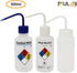 ULAB Scientific Wash Bottle Set, 1 of Each for Self-Venting Safety Wash Bottles of Distilled Water and Ethyl Alcohol, Vol.500ml, LDPE Material, 1pc of General Wide-Mouth wash Bottle, LDPE Material