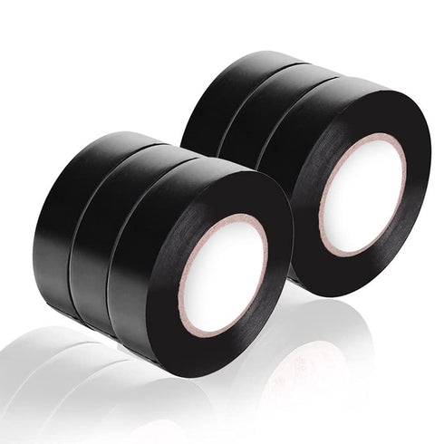 Viaky 6 Pack Electrical Tape, 0.6" x 49.2", High End Industrial Grade, Rated to 176 Degrees & 600 Volts