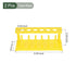 YOKIVE 2Pcs Tube Rack, 6 Pins Plastic Test Tube Rack Holder | Great for 18-21mm Lab Test Tube(Yellow, 6-Sockets)