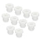 MECCANIXITY 20Pcs Snap Rubber Grommet Plug Mount, Dia 7mm ID 4.5mm Seal Anti-Scratch for Electrical Box Cable Pipe White
