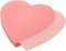 ONLYKXY 3 Pack Dark Pink Heart Shaped Transparent Sticky Notes, 2.8X2.8in, 150 Sheets Waterproof Self-Stick Pad
