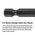 10PCS 1/4" Impact Drill Bit Set, Hex Drill Bits, Black Gold HSS Quick Change Impact Driver Set for Wood, Plastic