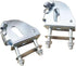 Almencla Flatbed Trolley Armrest Base Foldable Push Hand Cart Base Hinge Replaces Sturdy Truck Handrails Base for Push