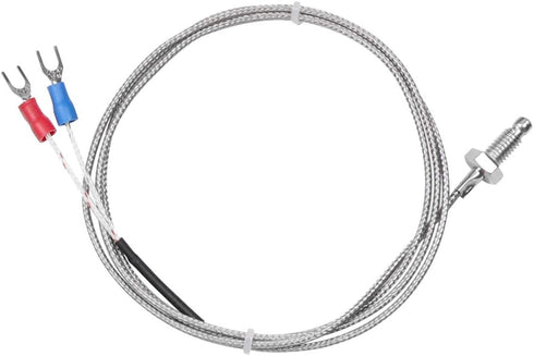 HiLetgo 5pcs K Type Temperature Sensor Probes M6 Screw Thermocouple Stainless Steel Length 1M