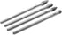 Mesee 4Pcs Tungsten Carbide Rotary Burr Set, 6-Inch Long Rotating Tools Kit with 6mm Shank for DIY Woodworking/Metal