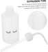 Eyelash Cleaning Tool, 4pcs Multi-function Plastic Bottles, Indoor Wash Bottle for Eyelashes, White