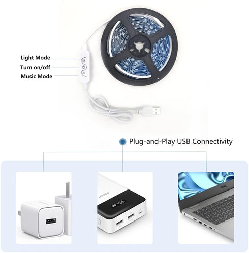 WS2812B LED Strip 9.8FT 60Pixels/m, Smart RGB IC Pixel Strip with Bluetooth APP Remote Control for Home Decoration