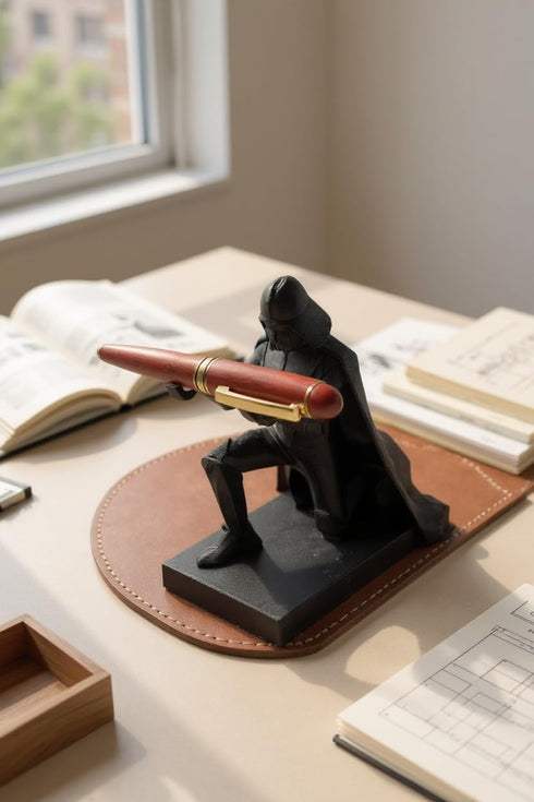 PrintUSA Darth Vadar Pen Holder Desk Office Decor Cool Nerdy Fun Accessories Funny Gadget Great Gift Idea for Father's