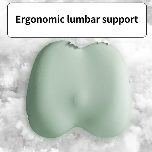 Summer Seat Cushion Ergonomic Memory Foam Office Chair & Car Pad, Breathable Design with Waist Support, Portable