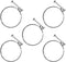 POWERTEC 70214 1-1/2 Inch Adjustable Double Wire Hose Clamp - 5 Pack for Pool, Spa & Pipe (Color May Vary)