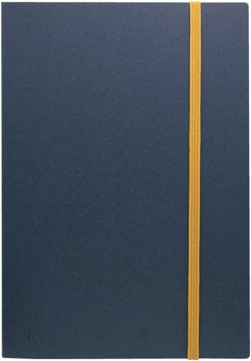 IPPINKA Japanese Premium Accordion Notebook, Scrapbook, Perforated, A5, Plain, Indigo