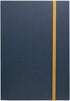 IPPINKA Japanese Premium Accordion Notebook, Scrapbook, Perforated, A5, Plain, Indigo