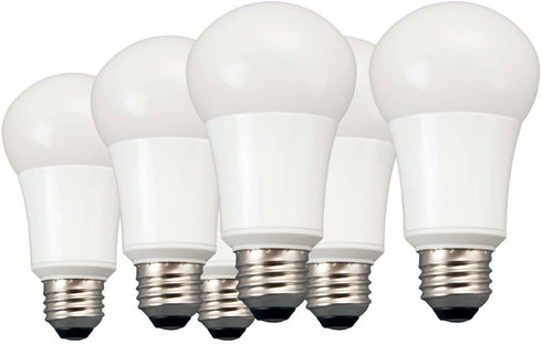 TCP 100 Watt LED Light Bulbs, Energy Efficient 14W, A19 Lamp E26 Base, Non-Dimmable, 5000K, 6 Pack