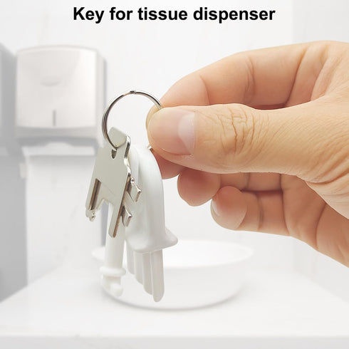 AYWFEY 6 5 59002, 770301, Pcs Universal Paper Towel Dispenser Key, with Key Rings, Replacement Key Compatible
