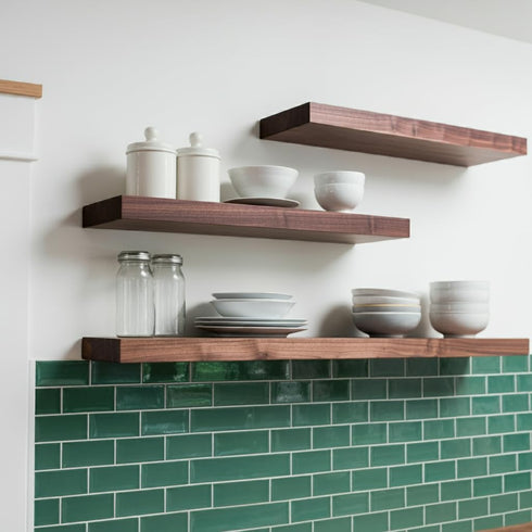 2 Inch 150 LB 3/4 Inch Floating Shelf Bracket Pair - Hidden Shelf Brackets, Weight Capacity, Supports Wall Mounted