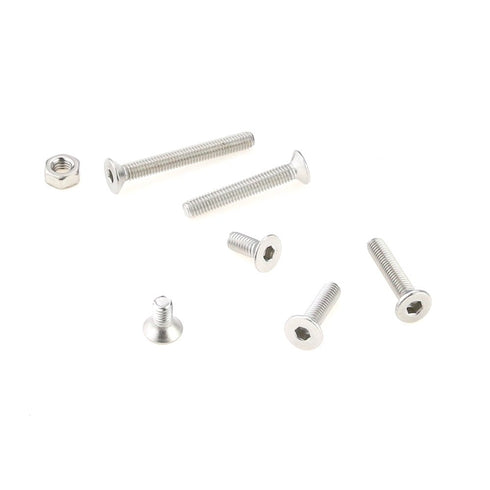 Hilitchi 260-Piece Metric M3 Hex Socket Flat Head Countersunk Bolts Screw Nut Assortment Kit