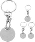 Elegant Shopping Trolley Removable Key Stainless Steel Shoing Trolley Token Keyring for