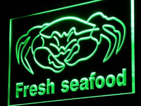 i826-r(c) ADVPRO Fresh Seafood Crab Chinese Restaurant LED Sign Night Light