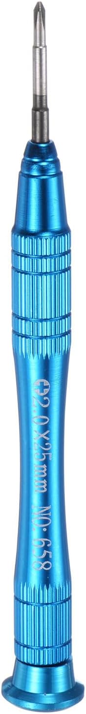 Precision Phillips Screwdriver 2.0x25mm, Magnetic Mini Pen Style with Non-slip Handle, Blue