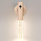 HAANGWAN Motion Sensor Night Light Indoor, Rechargeable Night Light Wall Sconce Wooden Set