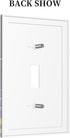 haigof 1 3 5 Inch Beautiful Dragonfly Light Switch Cover Wall Plate Gang Single Plates Print Faceplate Home Decor X