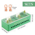 WMYCONGCONG 660V 30A Single Phase Metering Box, 2 Inlet 12 Outlet Power Distribution Terminal Block