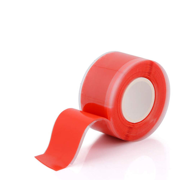 Self-Fusing Silicone Fusional Repair Tape - Multi-Purpose Soft Rubber Strip for Leak Seal Repair - 3m x 25mm x 0.5mm -